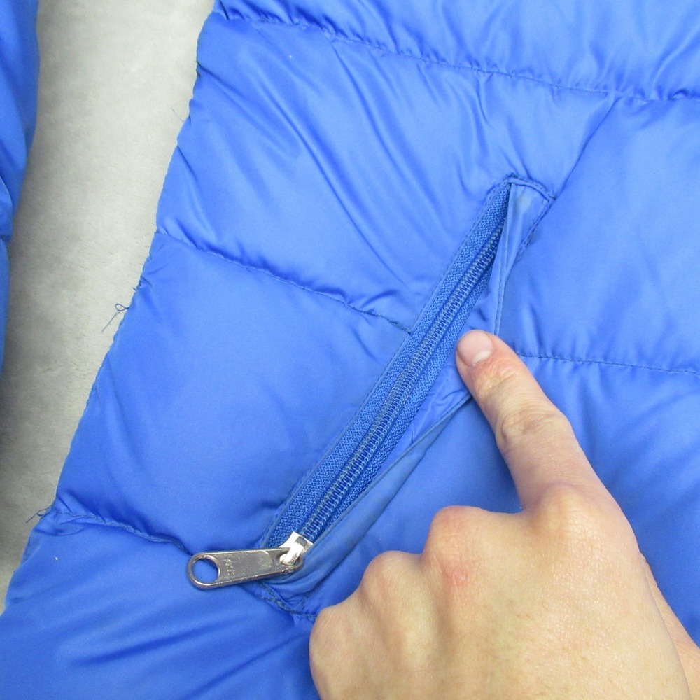 North Face Down Jacket Men Large Blue Puffer Wind… - image 2